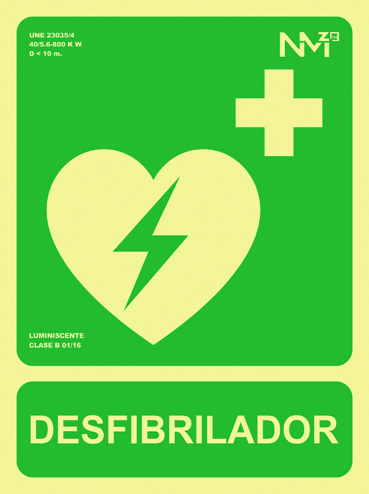 SEÑAL 224X300MM PVC LUMI DESFI