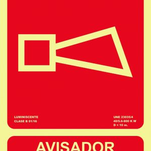 SEÑAL 210X300MM PVC LUMI AVISA