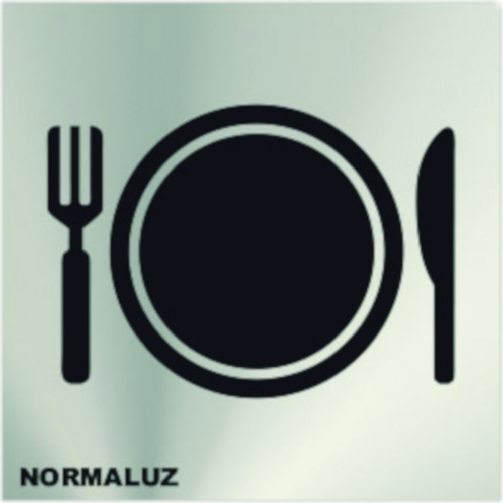 SEÑAL 120X120MM INOX ADH RESTA