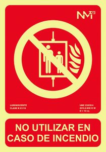 SEÑAL 210X300MM PVC LUMI NO UT