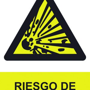 SEÑAL 210X300MM PVC RIESGO DE