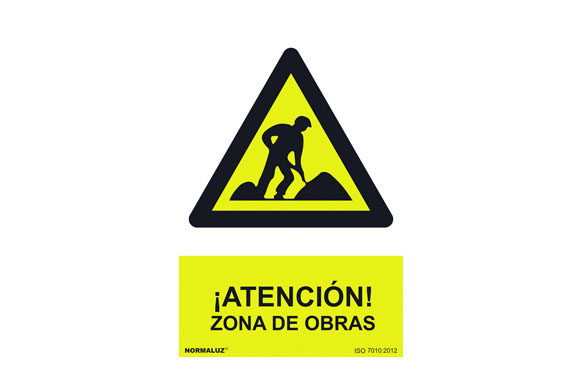 SEÑAL 210X300MM PVC ATENCIÓN,