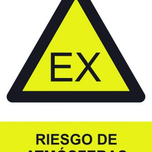 SEÑAL 210X300MM PVC RIESGO DE