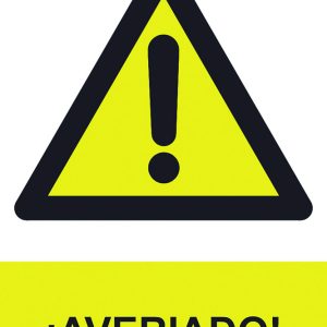 SEÑAL 210X300MM PVC AVERIADO R