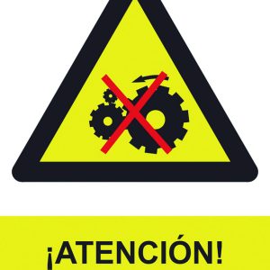 SEÑAL 210X300MM PVC ATENCIÓN,