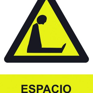 SEÑAL 210X300MM PVC ESPACIO CO