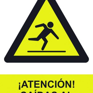 SEÑAL 210X300MM PVC ATENCIÓN,