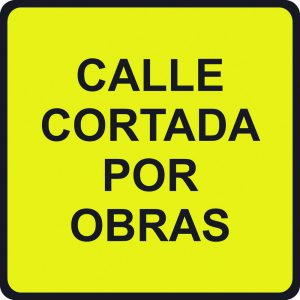 SEÑAL VIAL 500X500MM METALICA