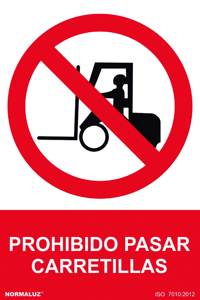 SEÑAL 210X300MM PVC PROHIBIDO