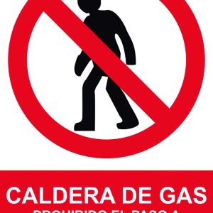 SEÑAL 210X300MM PVC CALDERA DE