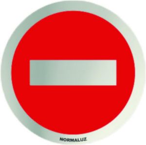 SEÑAL Ø 70MM INOX ADH PROHIBID