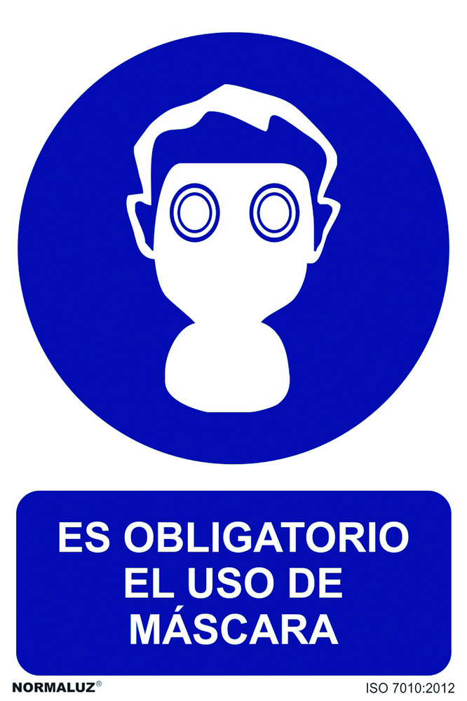 SEÑAL 210X300MM PVC USO OBLIGA