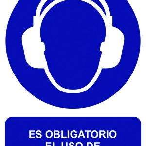 SEÑAL 210X300MM PVC USO OBLIGA