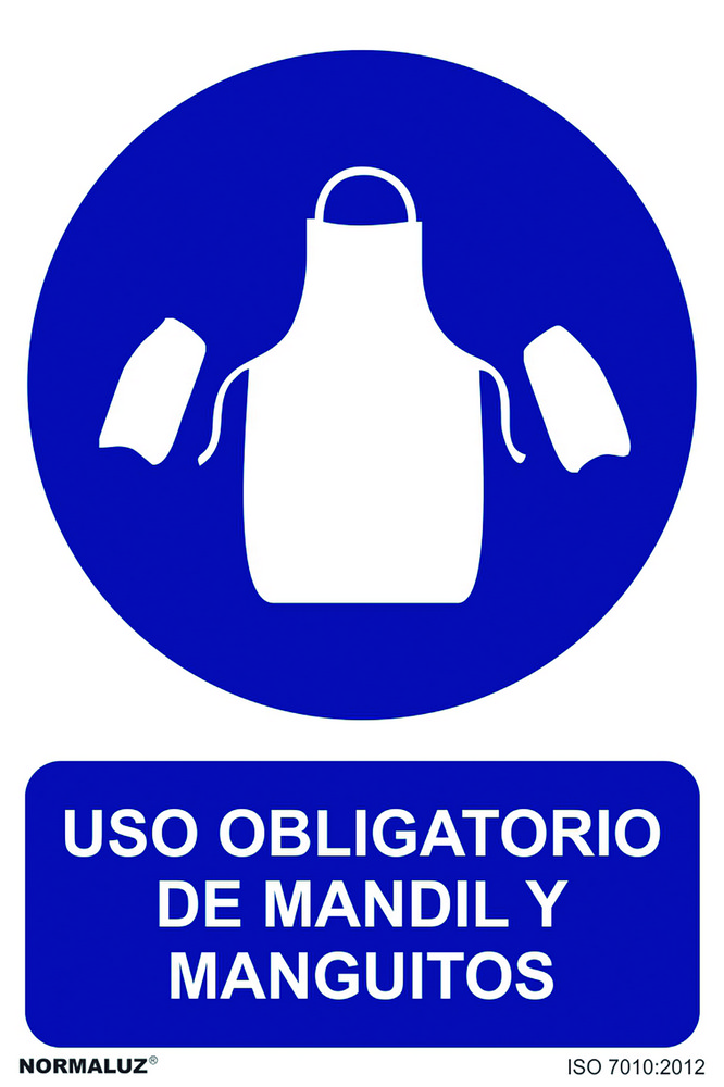 SEÑAL 210X300MM PVC USO OBLIGA