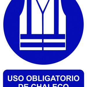 SEÑAL 210X300MM PVC USO OBLIGA