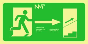 SEÑAL 320X160MM PVC LUMI EVACU