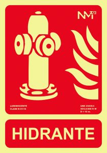 SEÑAL 210X300MM PVC LUMI HIDRA