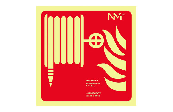 SEÑAL 210X210MM PVC LUMI BOCA