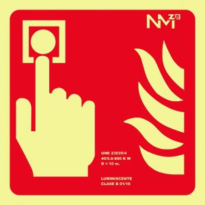 SEÑAL 210X210MM PVC LUMI PULSA