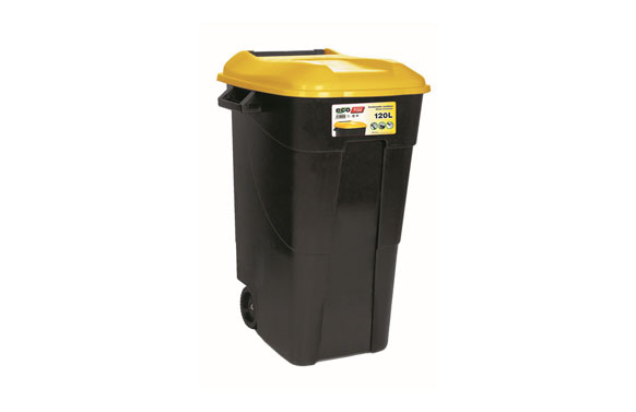 CONTENEDOR BAS. 120LT C/RUED/A