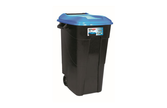 CONTENEDOR BAS. 120LT C/RUED/A