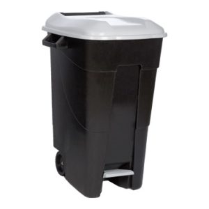 CONTENEDOR NEGRO CON PEDAL 120