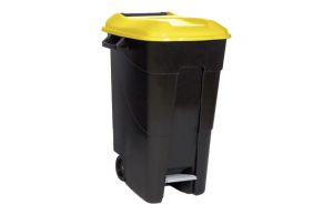 CONTENEDOR NEGRO CON PEDAL 120