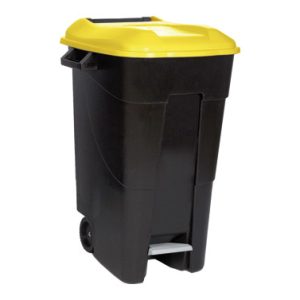 CONTENEDOR NEGRO CON PEDAL 120
