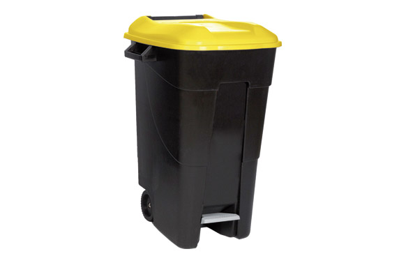 CONTENEDOR NEGRO CON PEDAL 120