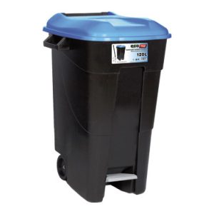 CONTENEDOR NEGRO CON PEDAL 120