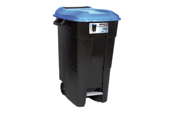 CONTENEDOR NEGRO CON PEDAL 120