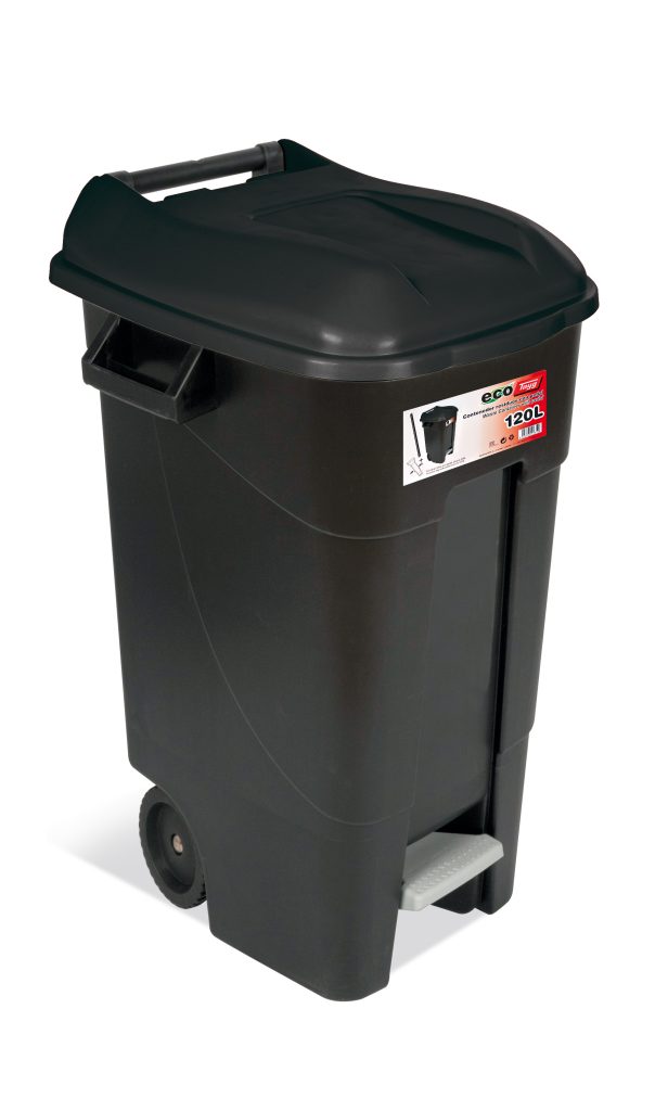 CONTENEDOR BAS. 120LT C/RUED/P