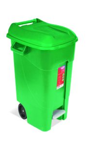 CONTENEDOR JARDIN 120LT C/RUED