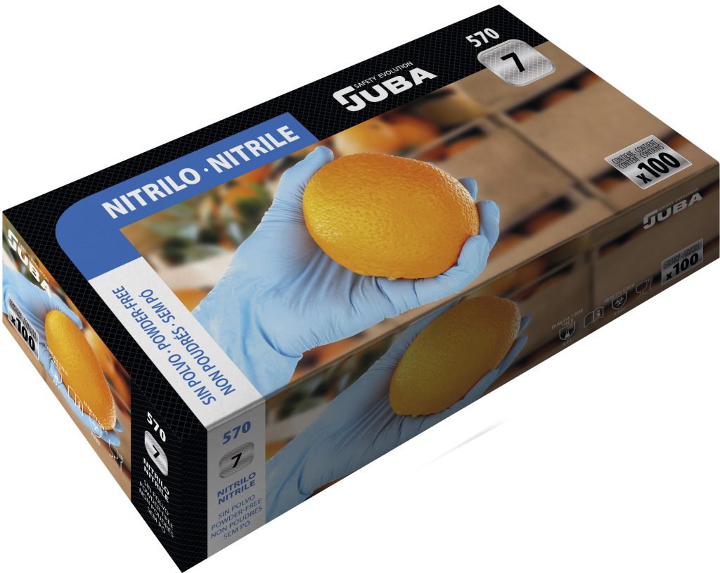 GUANTE DESECHABLE NITRILO AZUL