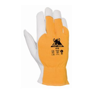 GUANTE PIEL FLOR CABRA DORSO A