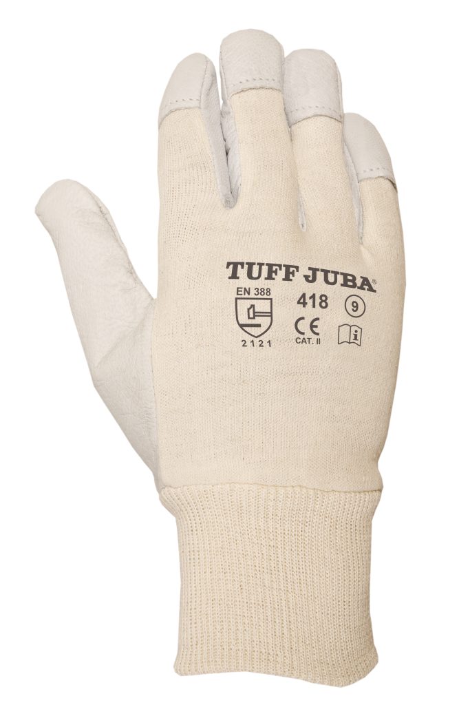 GUANTE PIEL FLOR CABRA DORSO A