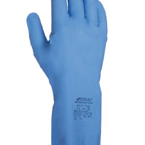 GUANTE NITRILO AZUL SATINADO T