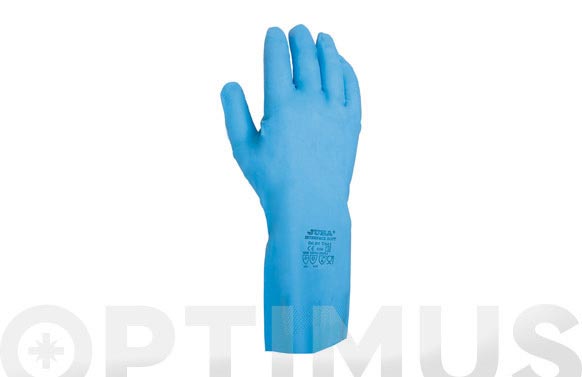 GUANTE NITRILO AZUL SATINADO T