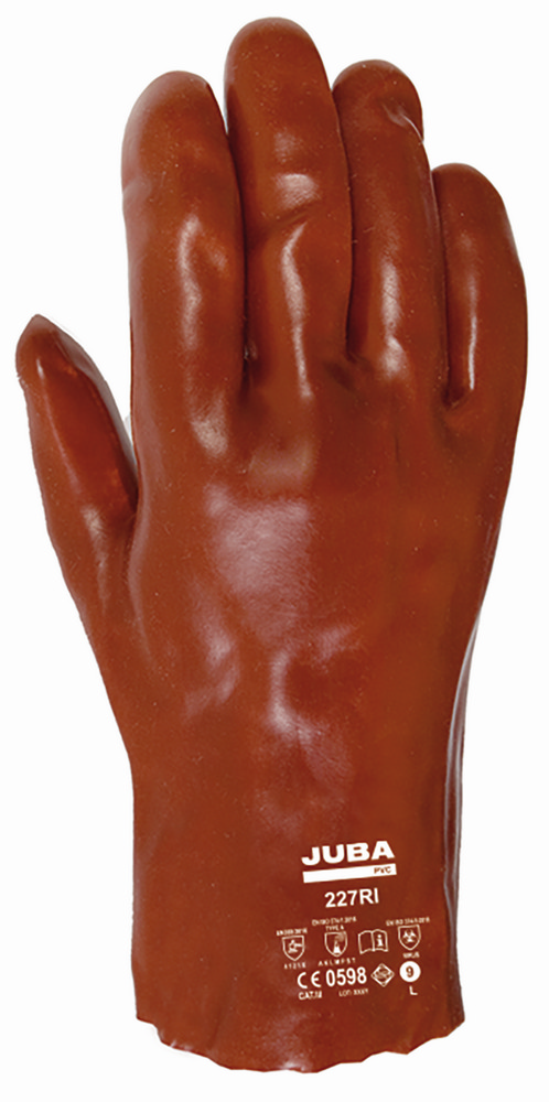 GUANTE PVC LISO SOPORTE ALGODO