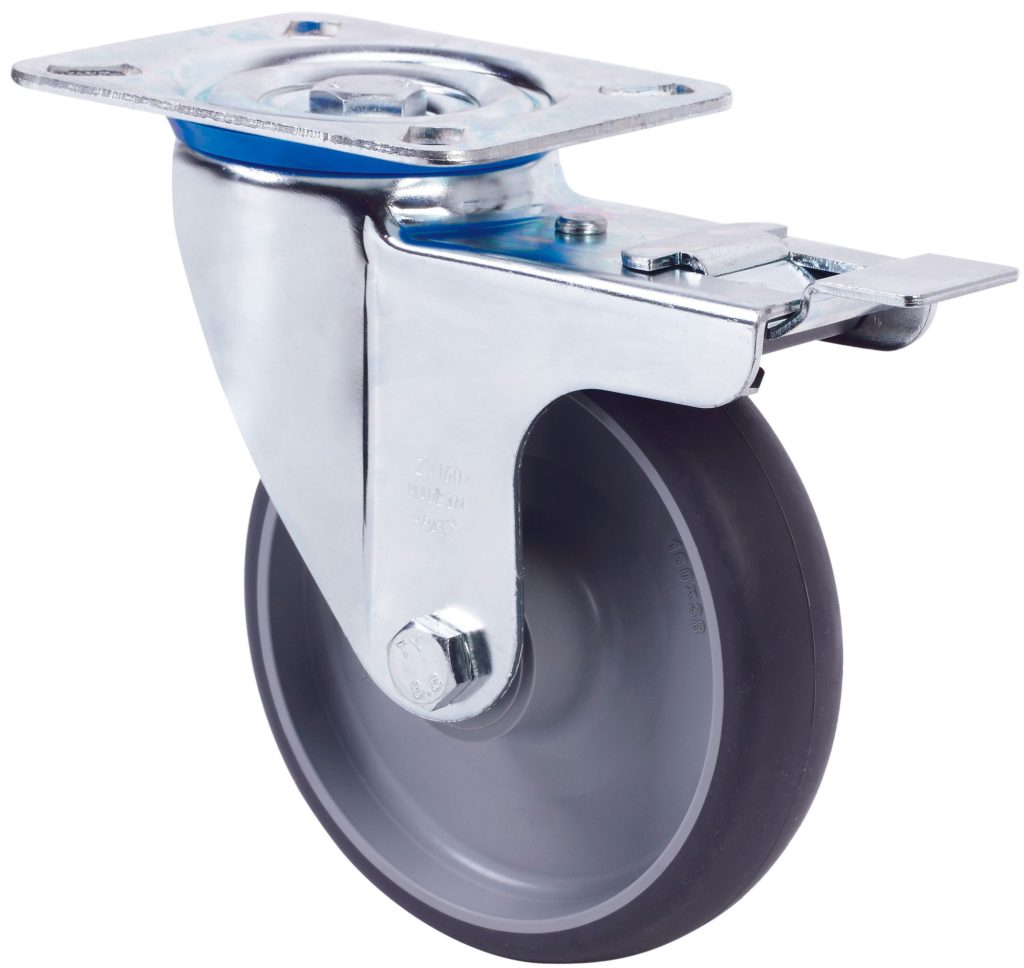 RUEDA GIR. PU INOX ZVI-POL 2-3