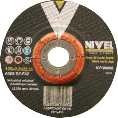 DISCO CORTE 125X2,5X22 MM