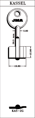 LLAVE LATON JMA KAS-2G