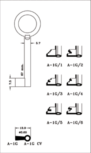 LLAVE LATON JMA A-1G