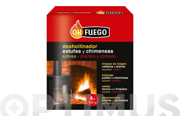 DESHOLLINADOR ESTUFA 4SOBRES X