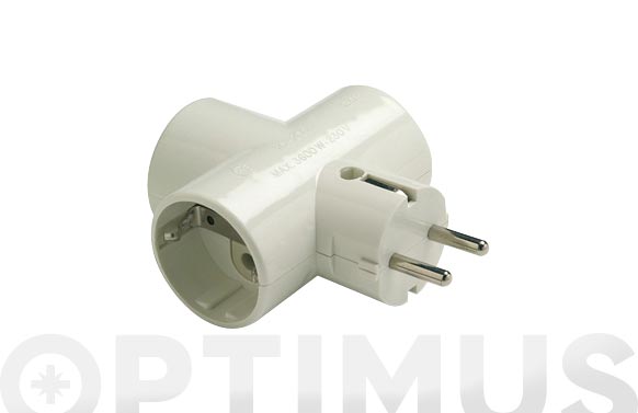 ADAPTADOR TT 16A-250V 79X102X4