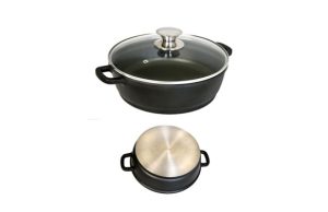 CACEROLA BAJA C/TAPA 24CM ECOS