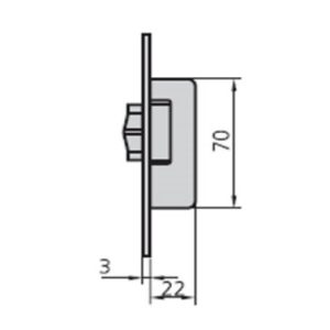 CERRADURA MET.EMB. 1963RV H. N