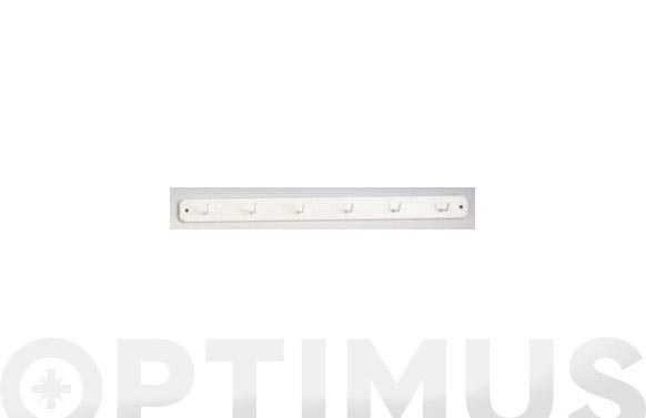 COLGADOR CON TORNILLO 6 GANCHO