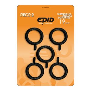 ANILLA CORTINA 19MM METAL NEGR