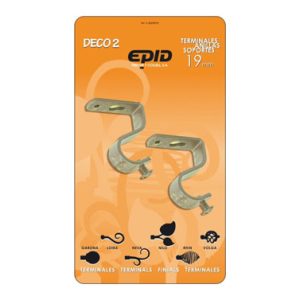 SOPORTE TECHO 19MM METAL CREMA